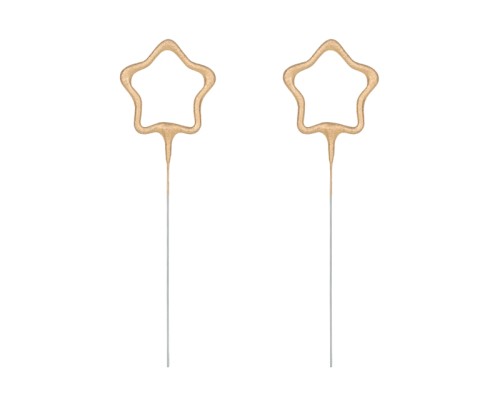 Brīnumsvecītes - zvaigznes 17cm (2 gab.)