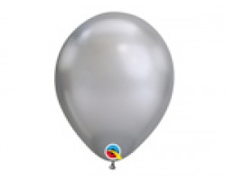 Baloni metāliski, hroma, sudraba, Qualatex, 29cm
