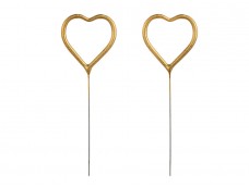 Brīnumsvecītes - sirdis 16,5cm (2 gab.)