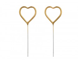 Brīnumsvecītes - sirdis 16,5cm (2 gab.) Brīnumsvecītes - sirdis 16,5cm (2 gab.)