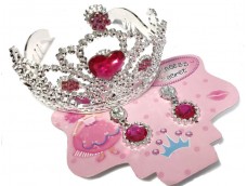 Princešu komplekts - kronis un auskari