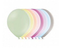 Baloni 13cm,  macaroon mix, BELBAL, 100 gab.