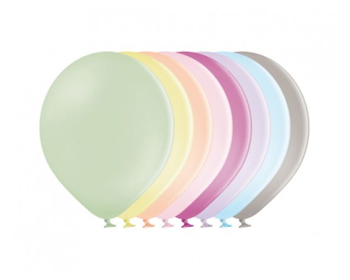 Baloni 13cm,  macaroon mix, BELBAL, 100 gab.
