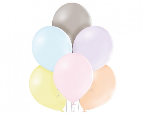 Baloni 29cm,  macaroon, mix, BELBAL, 100 gab.