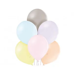 Baloni 29cm,  macaroon, mix, BELBAL, 100 gab.