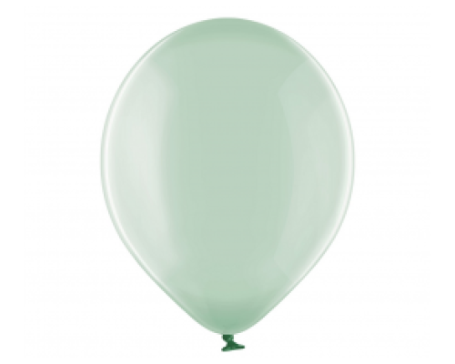 Baloni 29cm, caurspīdīgi, zaļi, "ziepju burbuļi", BELBAL, 100 gab.