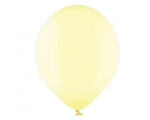 Baloni 29cm, caurspīdīgi, dzelteni, "ziepju burbuļi", BELBAL, 100 gab.