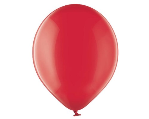 Baloni caurspīdīgi, sarkani, BELBAL, 29cm