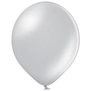Baloni pērļu, sudraba, BELBAL, 43 cm