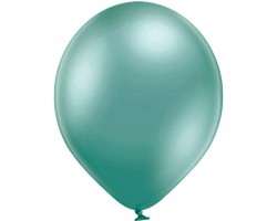 Baloni metāliski, hroma, zaļi, mint, BELBAL, 43 cm