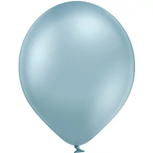 Baloni metāliski, hroma, zili, gaiši, BELBAL, 43 cm
