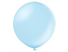Baloni pērļu, zili, gaiši, 60cm, BELBAL