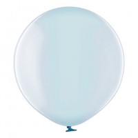 Baloni zili, caurspīdīgi, "ziepju burbuļi" 60cm, BELBAL