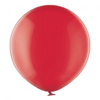 Baloni sarkani, caurspīdīgi, 60cm, BELBAL
