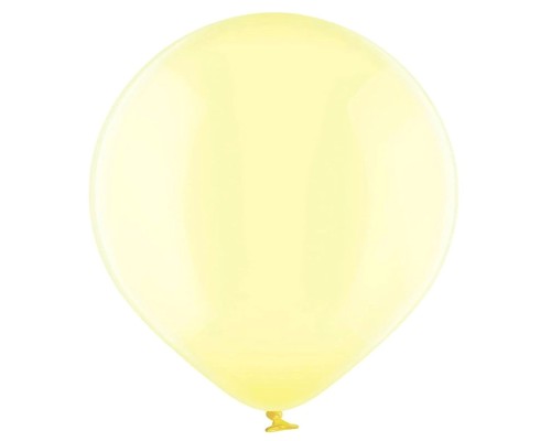 Baloni dzelteni, caurspīdīgi, "ziepju burbuļi" 60cm, BELBAL