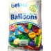 Baloni 23cm,  krāsu mix, pastel, BELBAL, 100 gab.