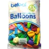 Baloni 23cm,  krāsu mix, pastel, BELBAL, 100 gab.