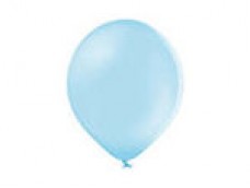 Baloni 23cm, zili, gaiši, BELBAL, 100 gab.