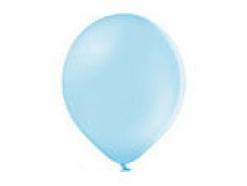 Baloni 26cm, zili, gaiši, BELBAL, 100 gab.