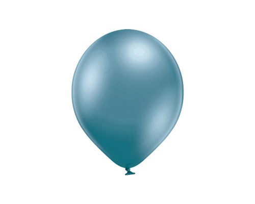 Baloni metāliski, hroma, zili, Belbal, 13 cm
