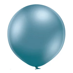 Baloni metāliski, hroma, zili, Belbal, 90 cm, XXL