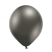 Baloni metāliski, hroma, sudraba, tumši, Belbal, 30 cm, 50 gab.