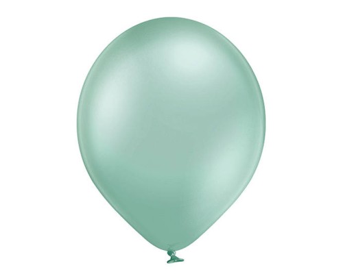 Baloni metāliski, hroma, zaļi, mint, gaiši, Belbal, 30 cm