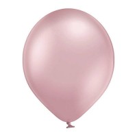 Baloni metāliski, hroma, rozā, maigi, Belbal, 30 cm, 100 gab.