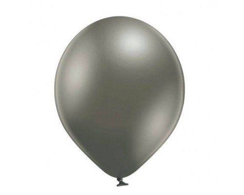Baloni metāliski, hroma, sudraba, tumši, Belbal, 30 cm