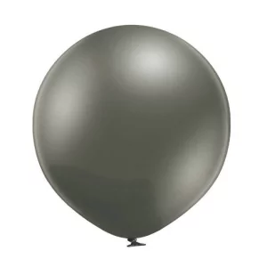 Baloni metāliski, hroma, sudraba, tumši, Belbal, 60 cm, XL