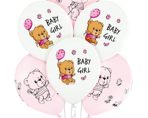 Baloni mazuļiem "BABY GIRL", meitene, Belbal, 29cm