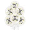 Baloni "Best Day Ever" - laimīgākā diena pērļu, Belbal, 29cm