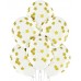 Baloni Konfeti, zelta, zvaigznes, BelBal, 29cm