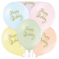 Baloni "Happy Birthday!" Mix, Belbal, 29cm