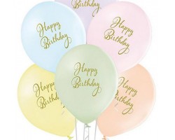 Baloni "Happy Birthday!" Mix, Belbal, 29cm