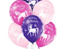 Baloni Vienradzis "Birthday", BelBal, 29cm Baloni Vienradzis "Birthday", BelBal, 29cm