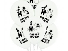 Baloni Kāzu, Game Over - spēles beigas, BelBal, 29cm Baloni Kāzu, Game Over - spēles beigas, BelBal, 29cm