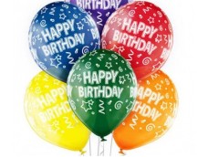 Baloni "Happy Birthday!", Belbal, kristāla, 29cm Baloni "Happy Birthday!", Belbal, kristāla, 29cm