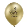 Baloni "Party King" "I'ts Party Time"- hroma/glossy Belbal, 29cm