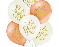 Baloni pērļu mix "La Dolce Vita", BelBal, 29cm