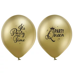 Baloni "Party Queen" "I'ts Party Time"- hroma/glossy Belbal, 29cm