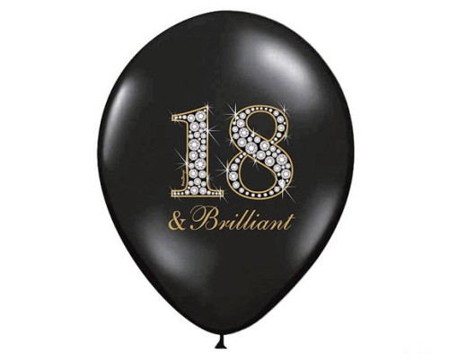 Baloni Cipars 18 - "Brilliant", briljants, 29cm