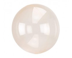 Folijas balons 45cm XL bumba, ANAGRAM Crystal clearz, oranžs