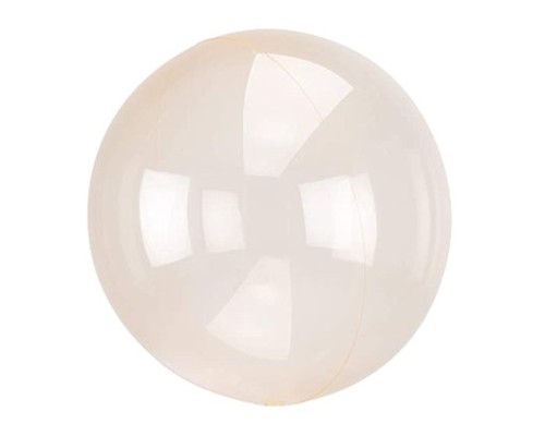 Folijas balons 45cm XL bumba, ANAGRAM Crystal clearz, oranžs