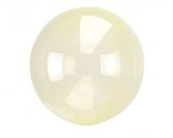 Folijas balons 45cm XL bumba, ANAGRAM Crystal clearz, dzeltens