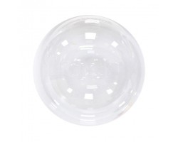Baloni bezkrāsaini, caurspīdīgi, PVC folijas 46cm L - bumba