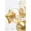 Folijas balons Konfeti - Zelta konfeti, 40cm, bumba, crystal Folijas balons Konfeti - Zelta konfeti, 40cm, bumba, crystal