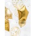 Folijas balons Konfeti - Zelta konfeti, 40cm, bumba, crystal