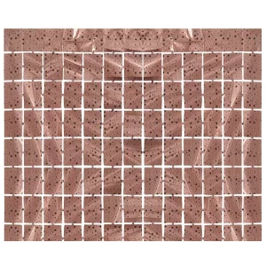 Folijas aizkars 100x200cm, metālisks, kvadrāti ar zvaigznēm Folijas aizkars 100x200cm, metālisks, kvadrāti ar zvaigznēm