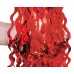 Folijas "lietutiņa" aizkars 100x200cm sarkans, viļņains